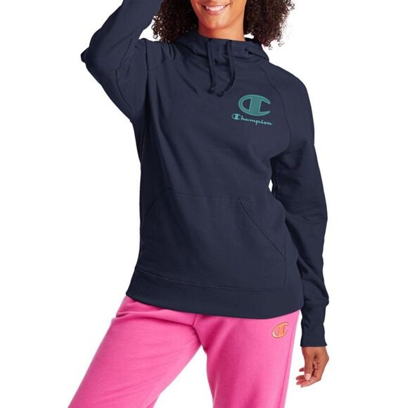 Champion PowerBlend Fleece Hoodie with Drawstrings Womens Size XS - Picture 1 of 7